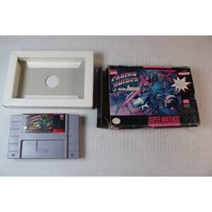 Captain America and The Avengers (SNES Super Nintendo) W/ game, box, holder